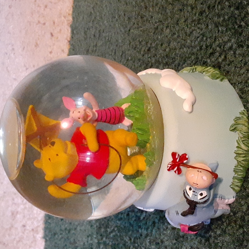 *March* Disney glitter globe, 4" tall